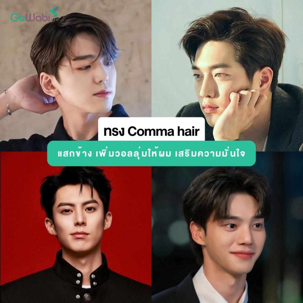 comma hair แสกข้าง